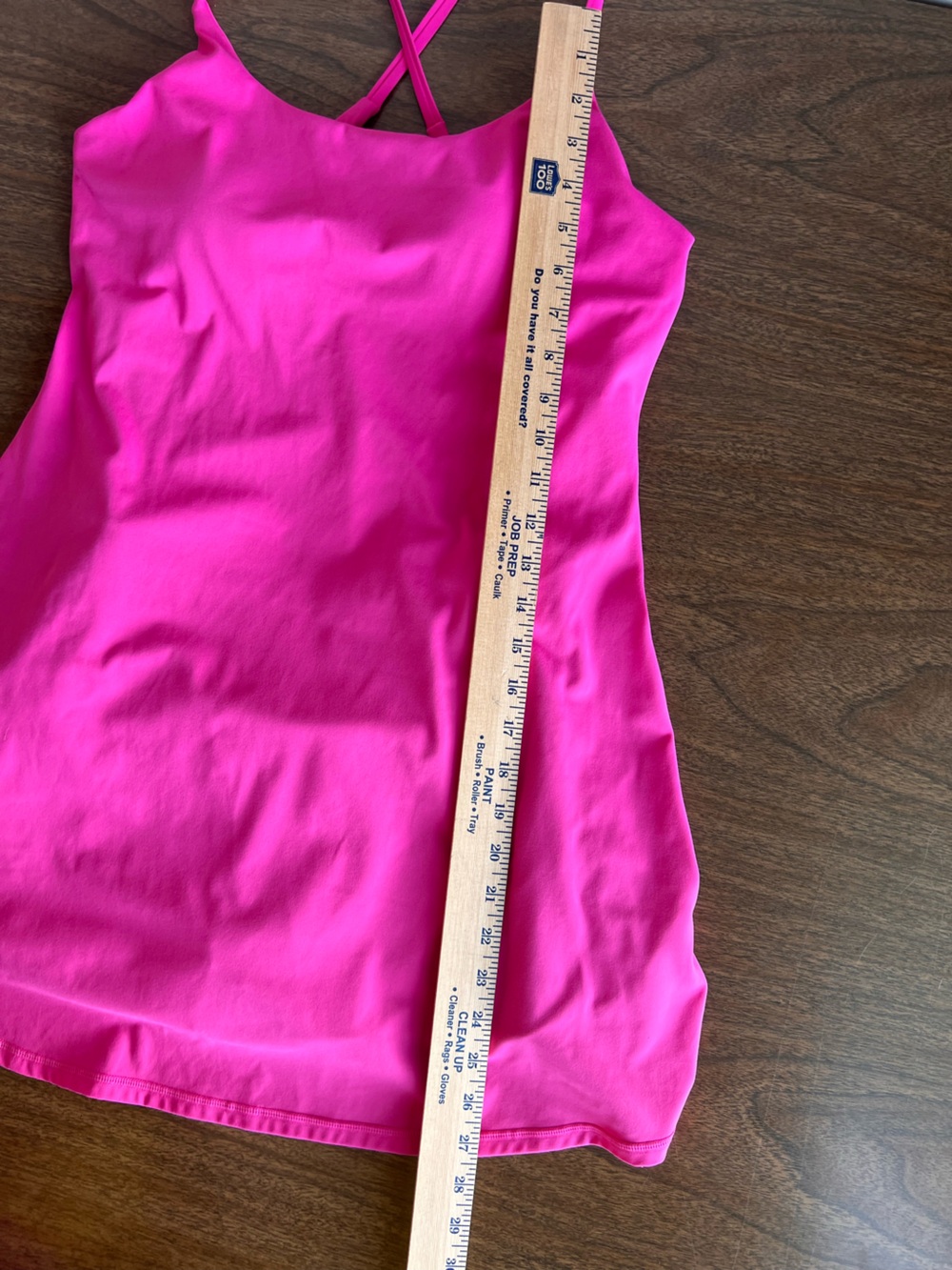Halara SoftlyZero Pink Easy Peezy Halter Dress Size M Athleisure Tennis Yoga - Picture 8 of 9